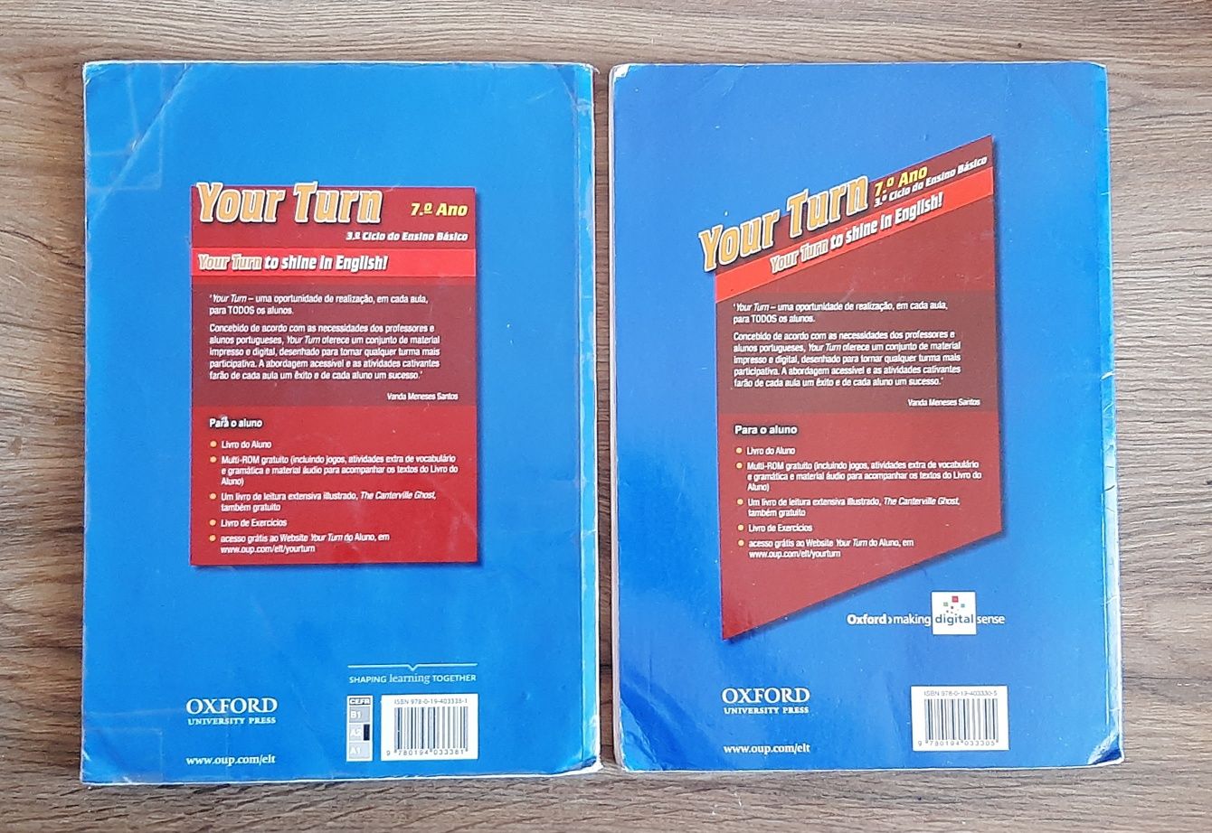 Manual e livro exercicios  your turn 7