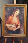 Quadro com moldura antiga 80*60cms