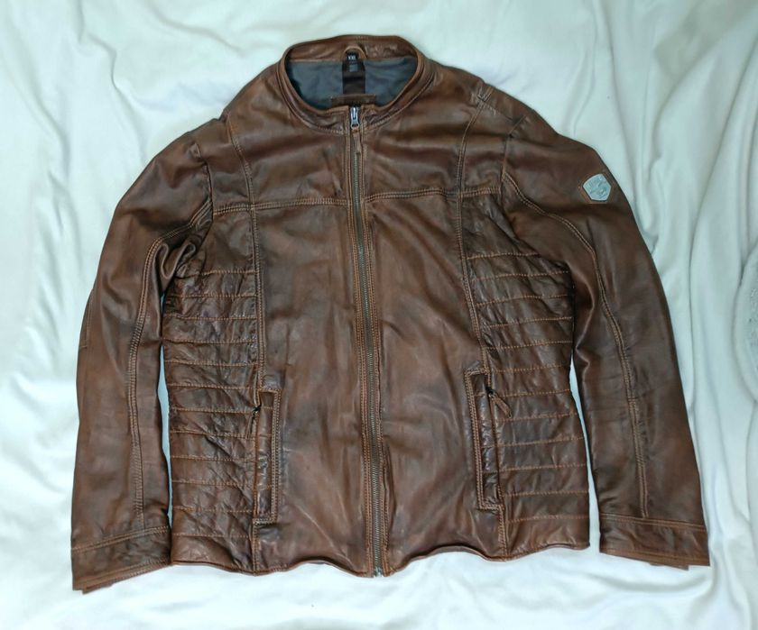 Кожаная куртка Mustang Германия натуральная кожа 56 размер