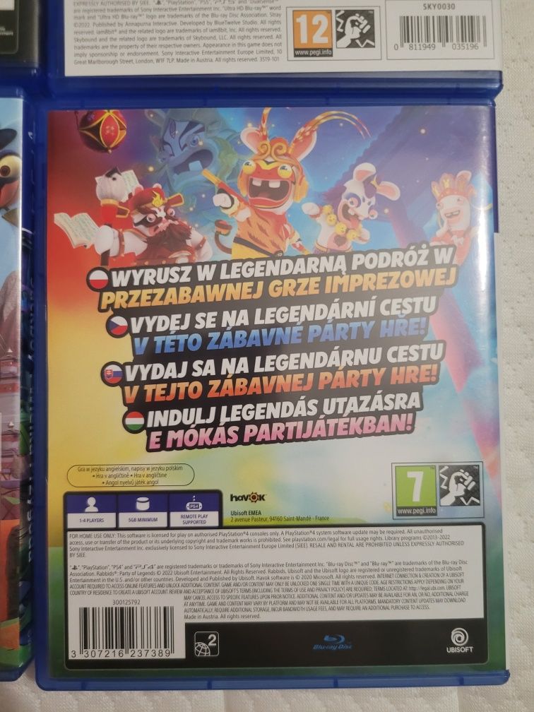 Gry PS5 PS4 playstatiom 4 5 stray sackboy rabbids concrete genie