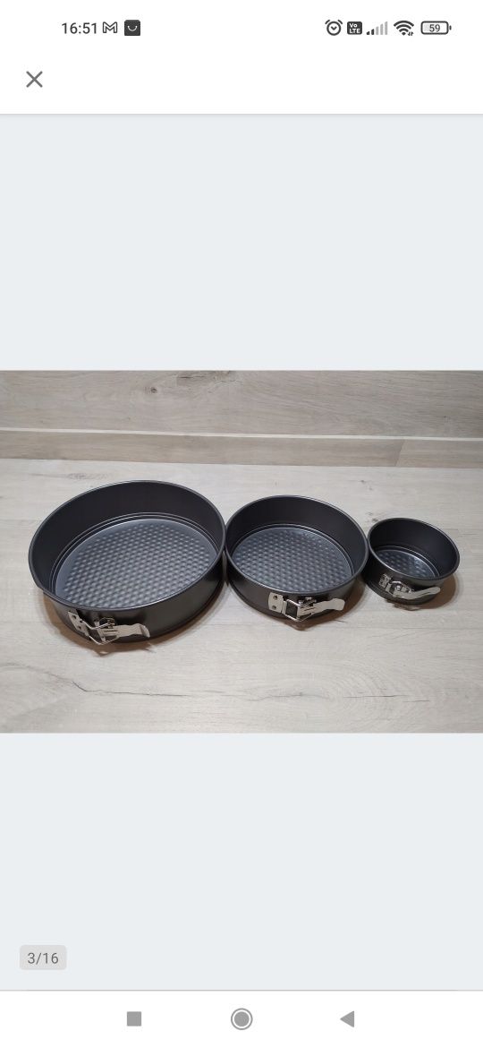 Amazon Basics Non-stick Zestaw tortownic 3 sztuki.

Nowe, brak opakowa