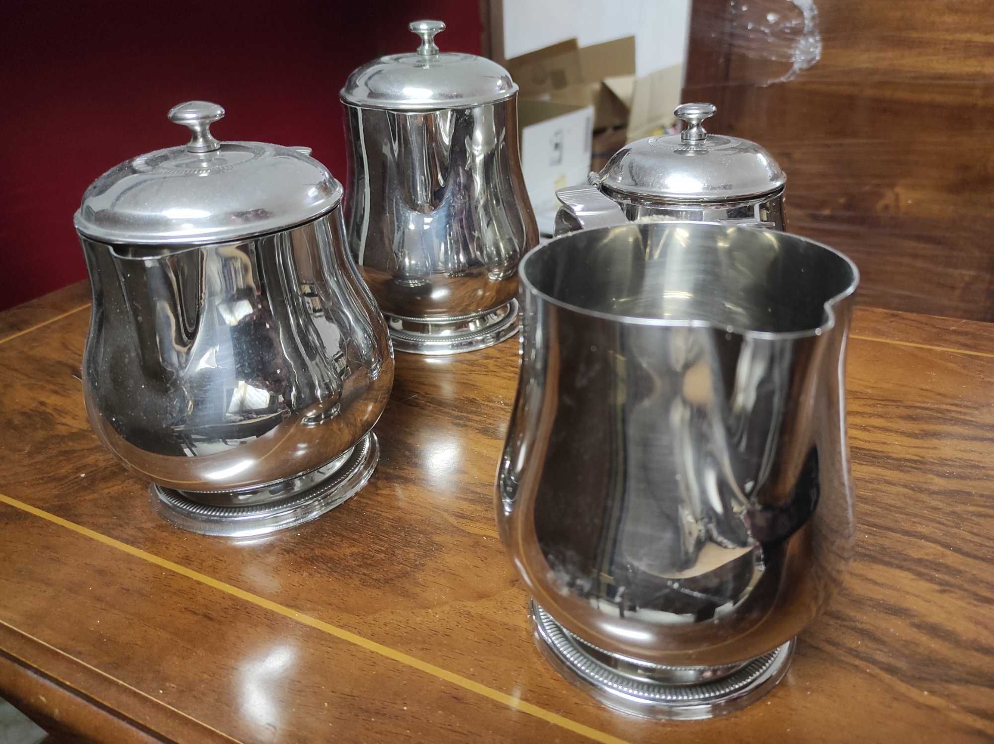 Conjunto Vintage de 4 peças de chá e café