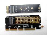 Адаптери M.2 NVME PCIE to M2 під PCIE та PCIE x16