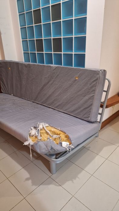 Sofa cama estrutura ikea