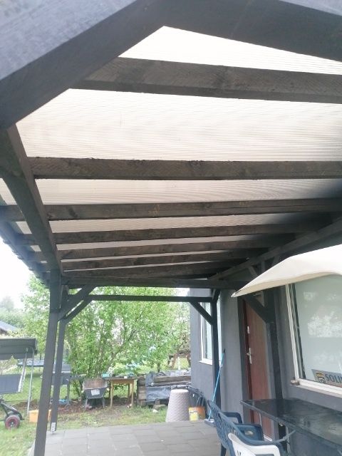 Wiata zadaszenie tarasu garaż taras daszek dach nad tarasem altana