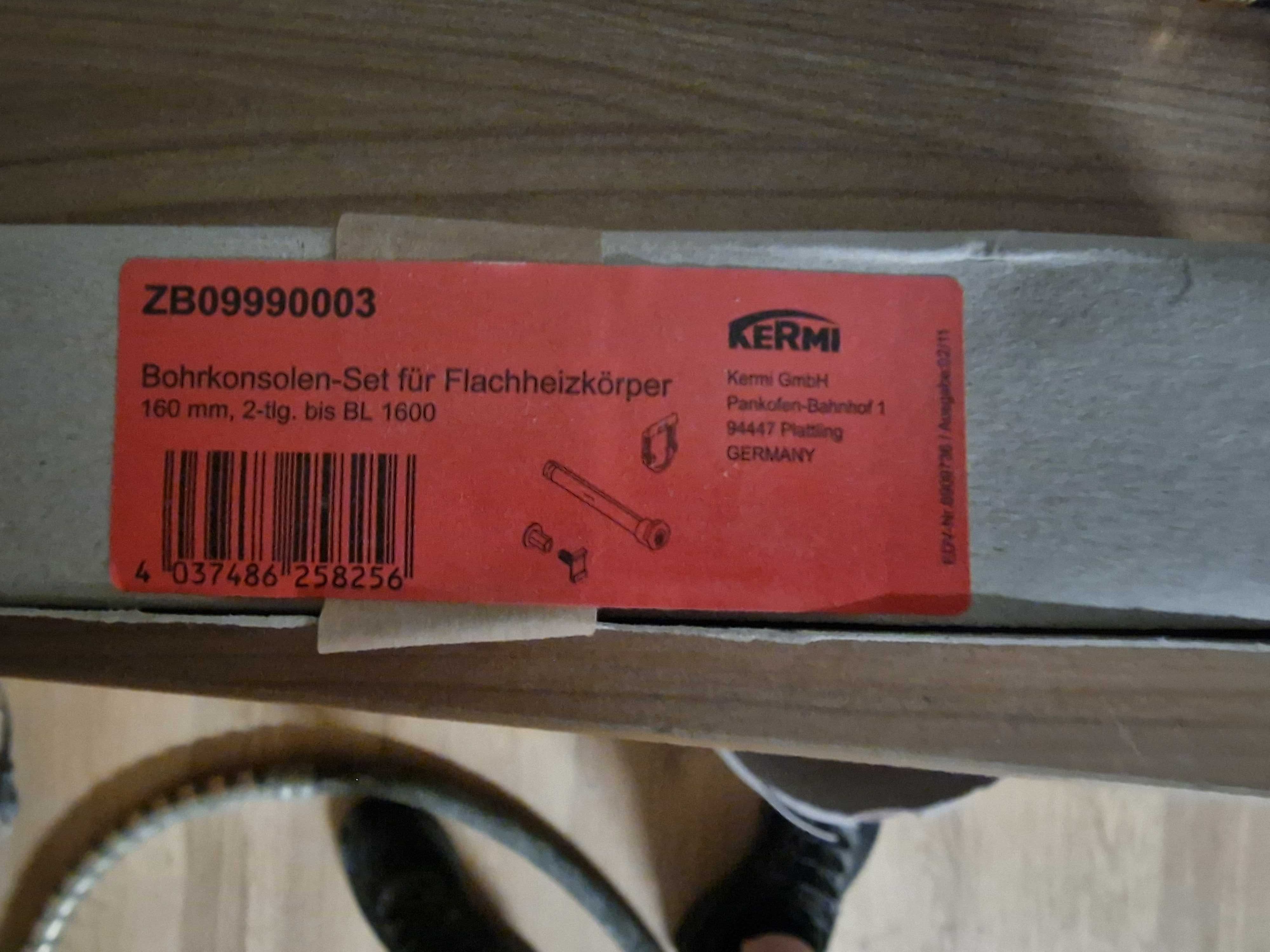 Kermi, wspornik grzejnika, kołki montażowe, L:160mm