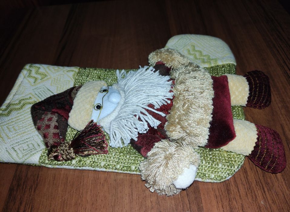 Подарункові Ексклюзивні Новорічні/Різдвяні чобітки/шкарпетки Handmade