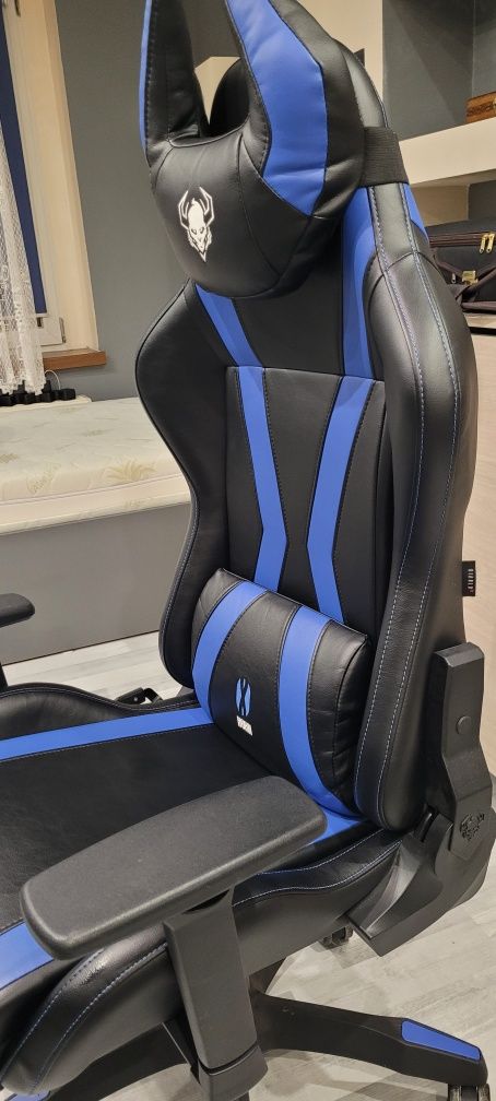 Fotel gamingowy diablo chairs x Horn niebieski TYLKO ODBIOR OSOBISTY