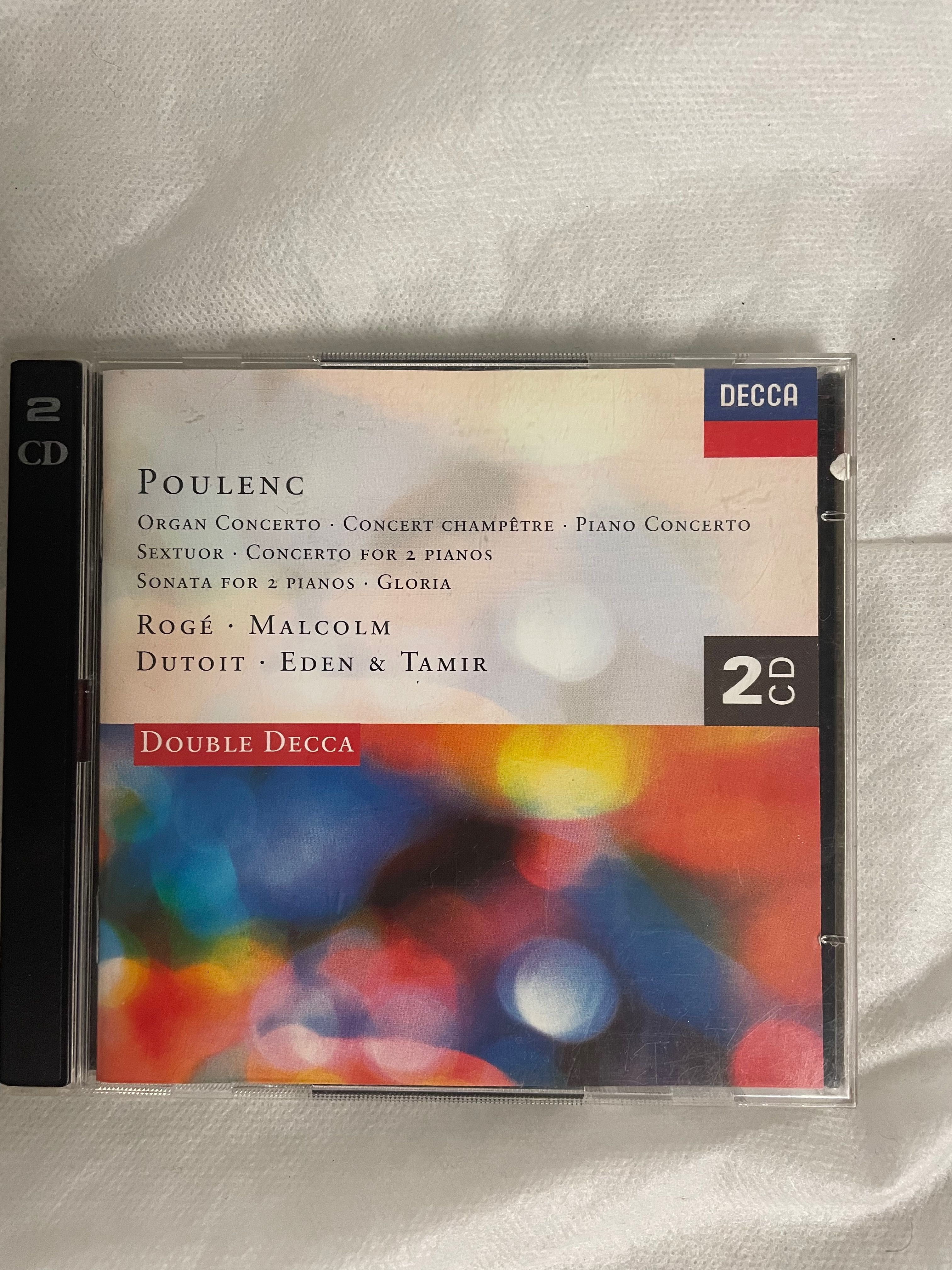 CD duplo Poulenc (piano, órgão, cravo, coro)