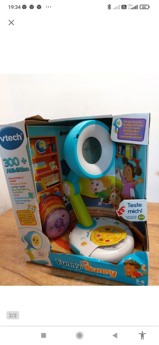 VTech Interaktywna lampa Funny Sunny VTech ruchoma niemiecki