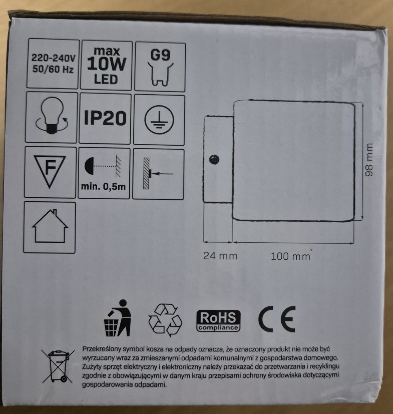 Lampa ścienna (kinkiet) Izar, czarny, 1xG9