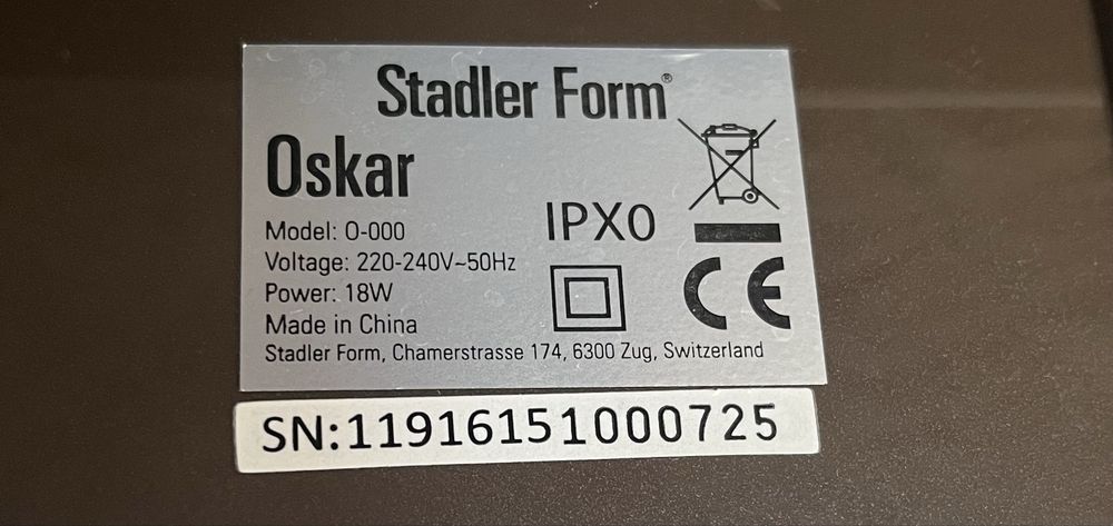Nawilżacz ewaporacyjny Stadler Form Oskar Higrostat 3,5l 50m2