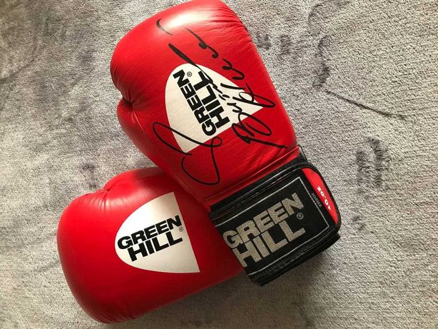 Боксерские перчатки "Green Hill" с автографом Виталия Кличко