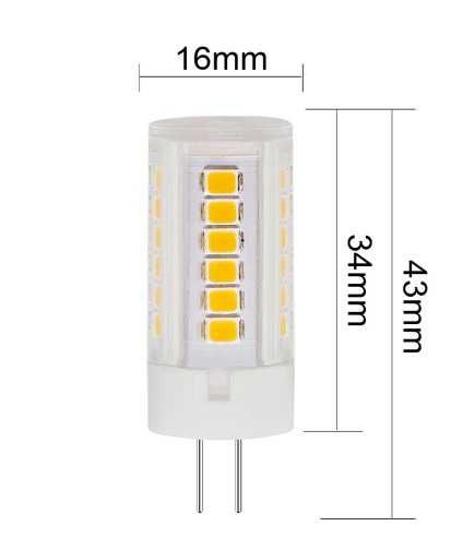 Світлодіодна LED лампа 12V 3000 К Тепле світло Скляний корпус