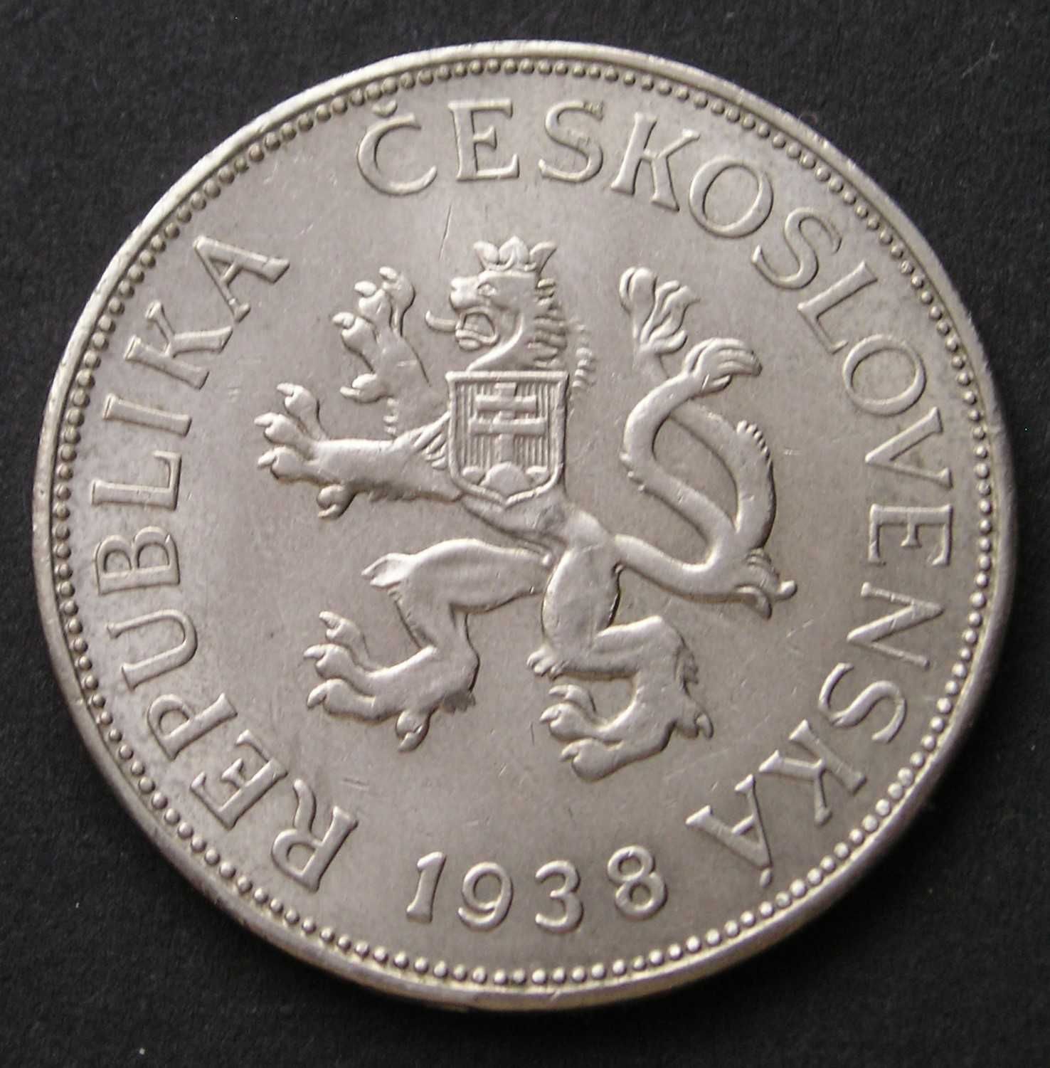 Czechosłowacja 5 koron 1938