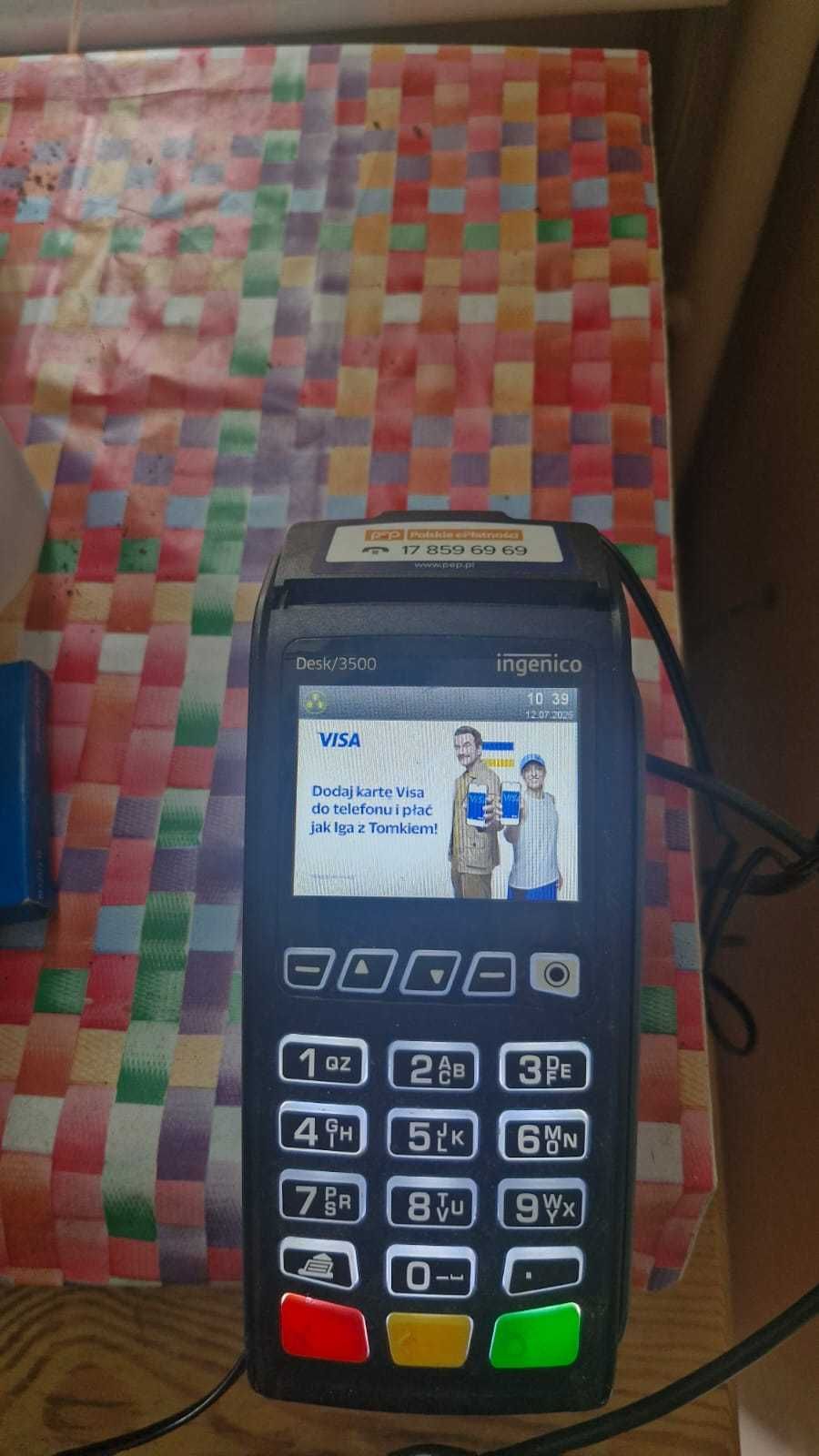 Terminal płatniczy bez pinpadu ingenico desk 3500