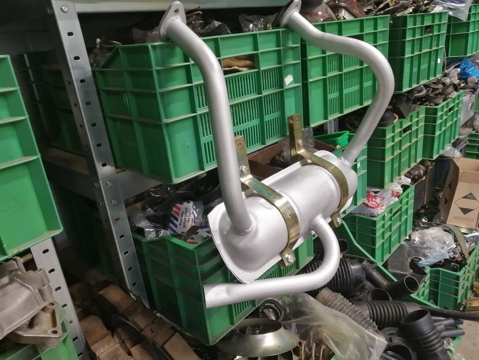 Fiat 126p tłumik do wersji ST i FL + obejmy z grubej stali z lat 80