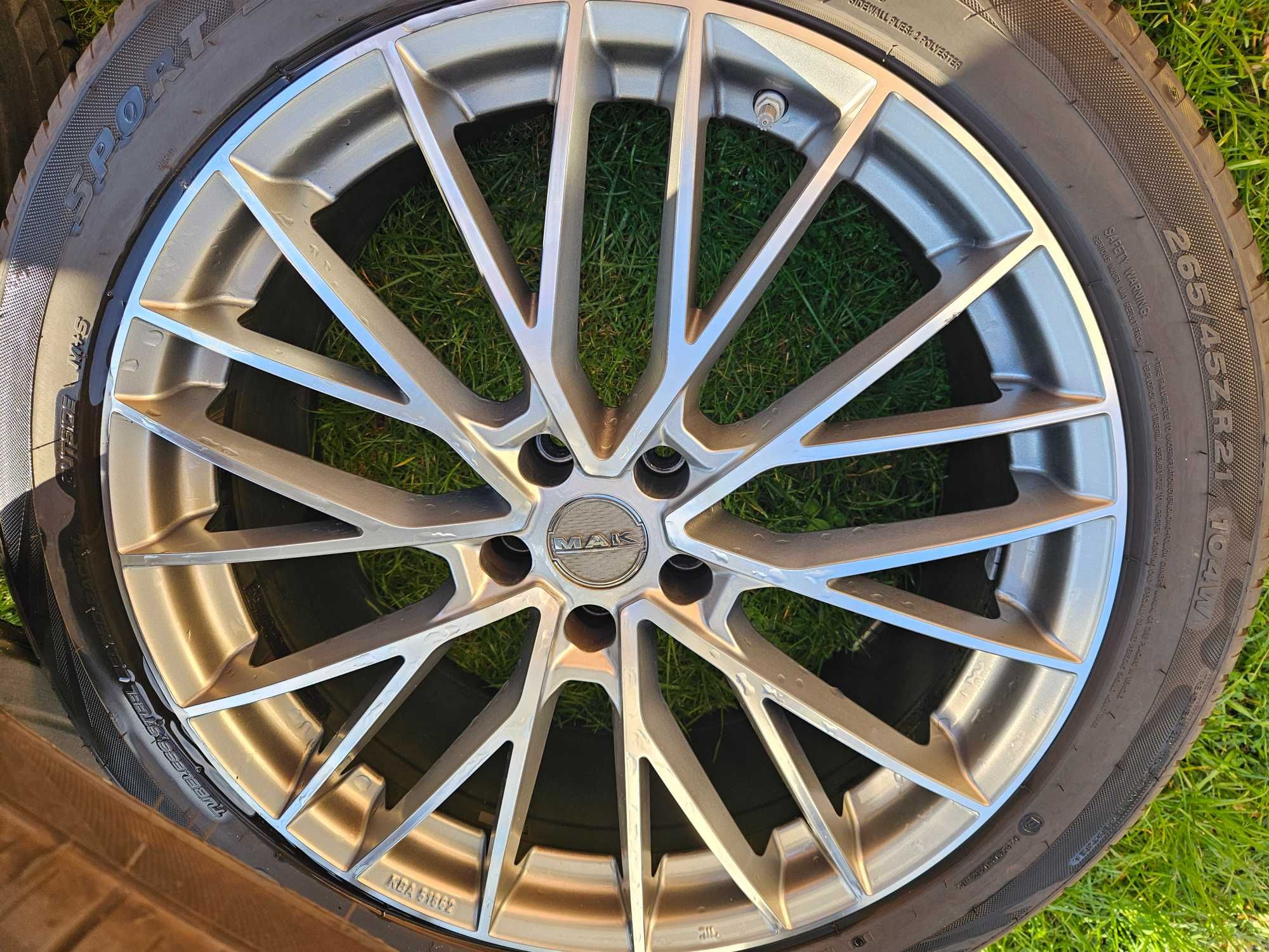 Felgi MAK 21" z oponami