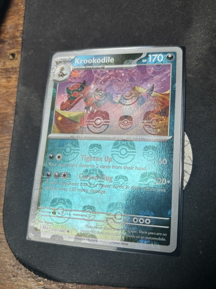 Karta Pokemon Krookodile BLK059 Master Ball Masterball Black Bolt