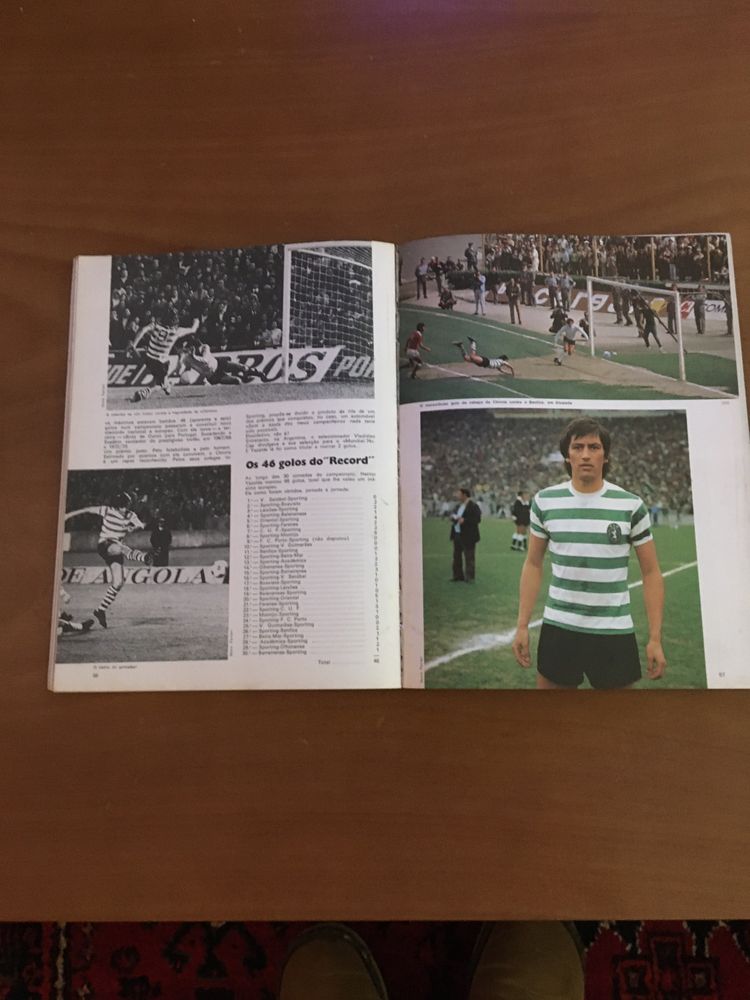 Livro de futebol do ano 1974