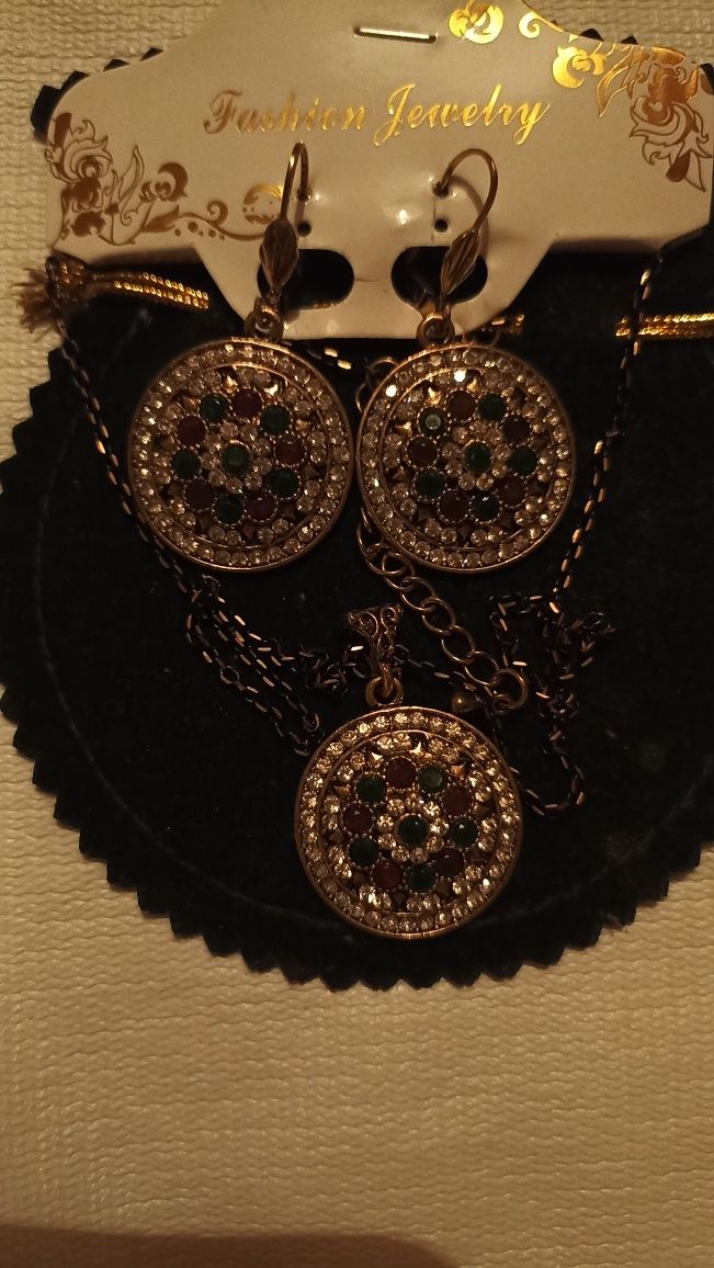 Бижутерия біжутерія fashion jewelry набор сережки подвеска