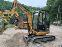 Caterpillar 302.7D | 2016 r | 3 tony | 2400 mth | dwie łyżki | minikoparka gąsienicowa mini koparka gąsienicowa koparka obrotowa
