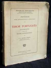 Livro Timor Português Mendes Corrêa 1944