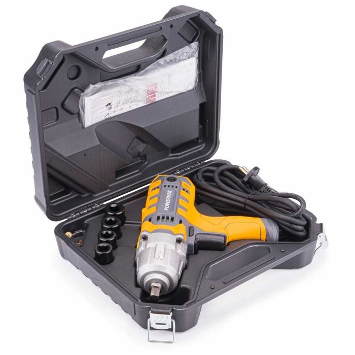 Elektryczny klucz udarowy 800Nm 1/2" NASADKI + ADAPTERY