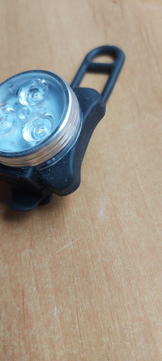 Lampka rowerowa 3 diody led akumulatorowa  zecto drive