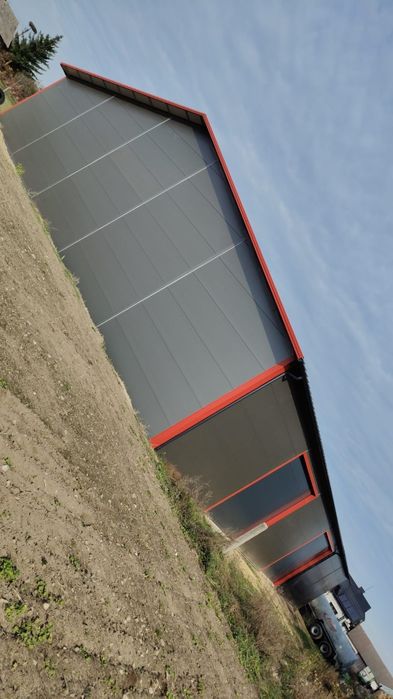 Konstrukcje stalowe. Garaże, wiaty, obory.