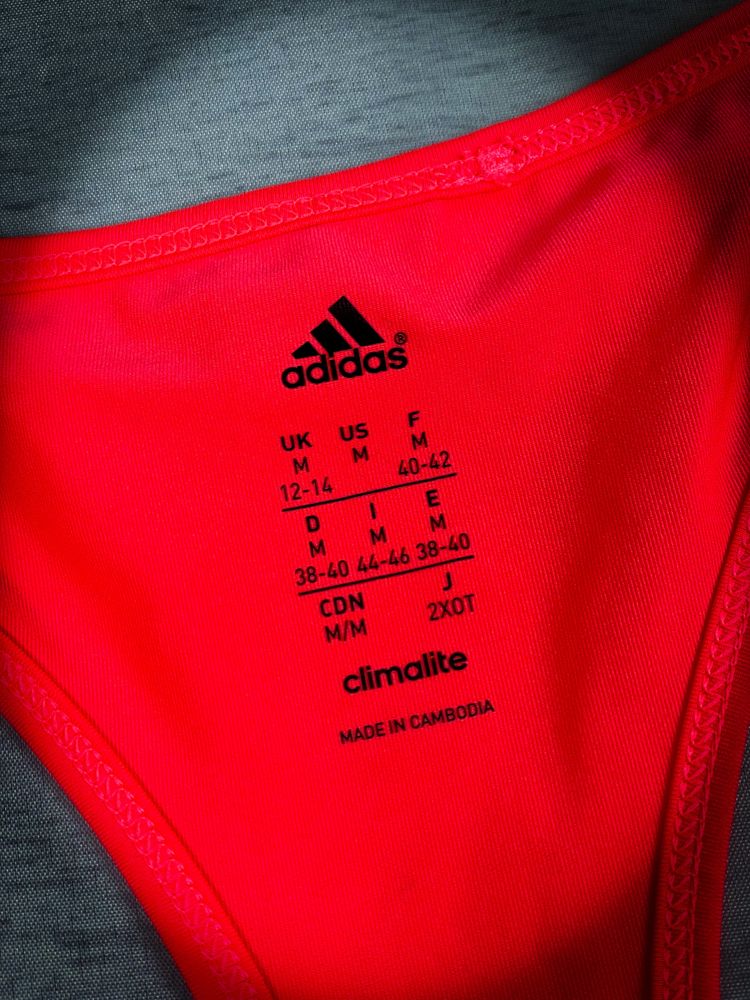 Malinowa Damska Sportowa Podkoszulek Adidas Koszulka do Biegania / M