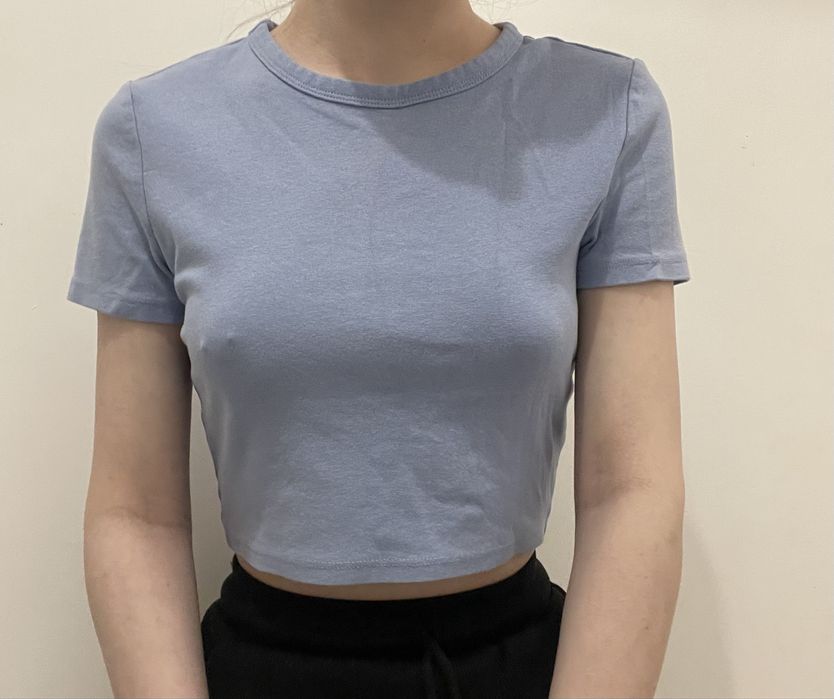 топ від zara ніжно блакитний
