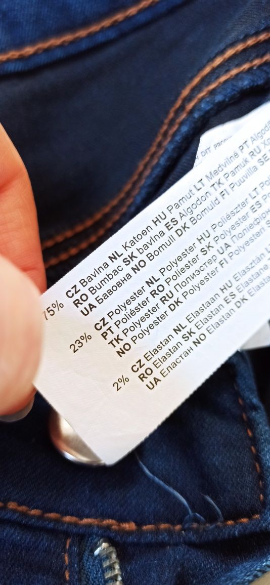 Sg Jeansyy 158 , 164 dżinsy z lampasami dla dziewczynki nastolatki 158