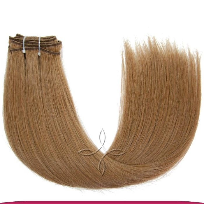 Волосы для Наращивания на Трессе 50 см 100 грамм, Русый №08