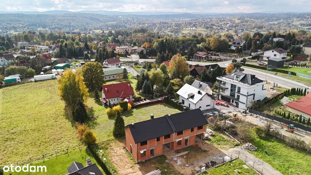 Nowoczesny dom bliźniaczy z ogrodem - widokowy!