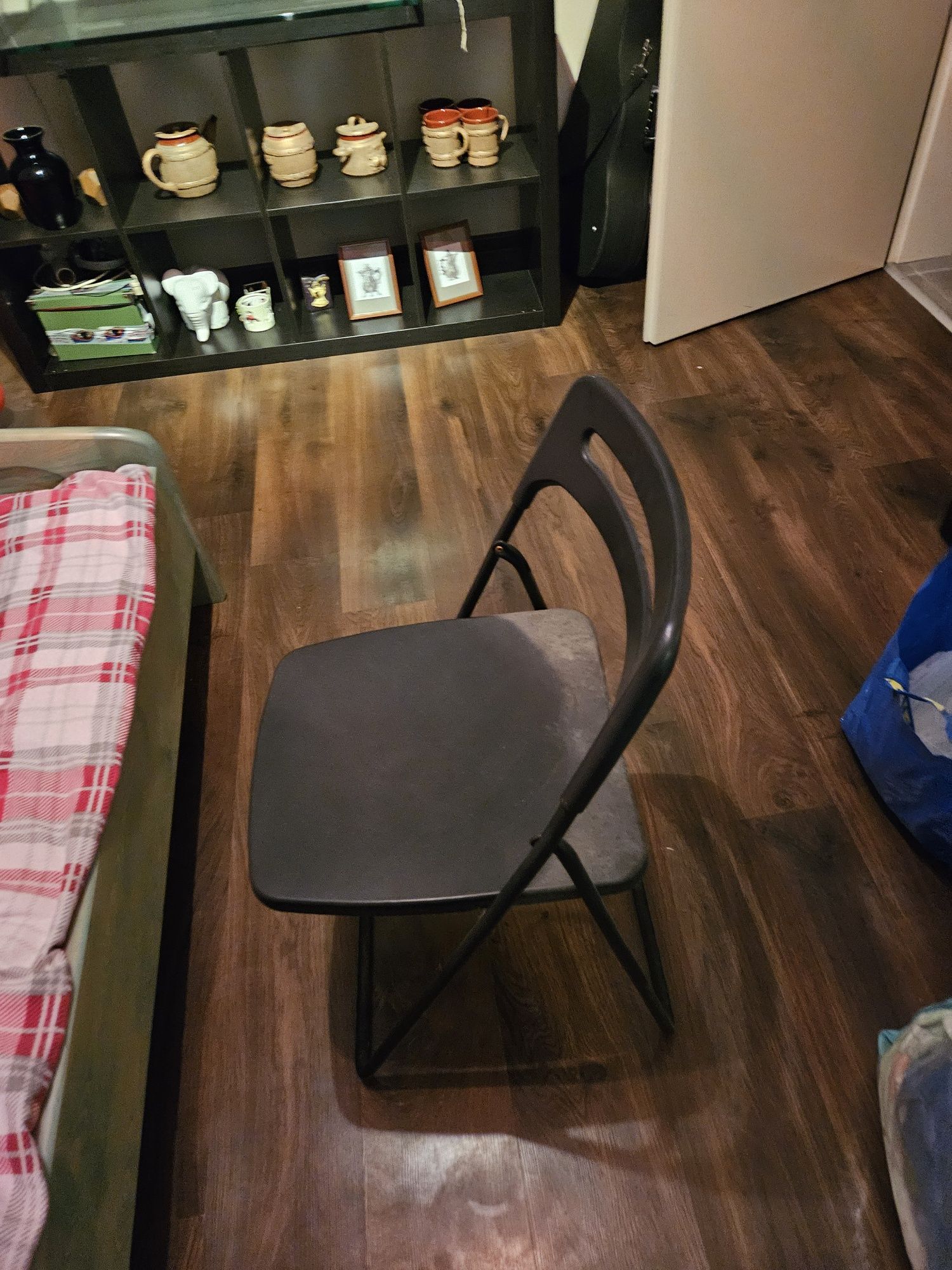 IKEA NISSE Krzesło składane czarny