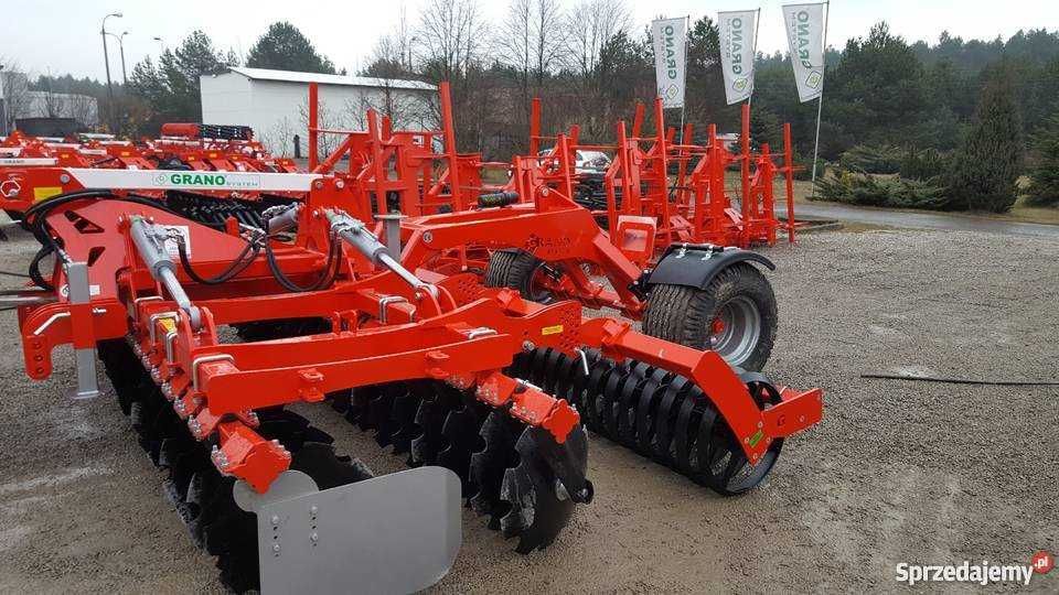 Brona Talerzowa Hydraulicznie Składna GRANO-SYSTEM AGRONA 4m 4.5m 5m