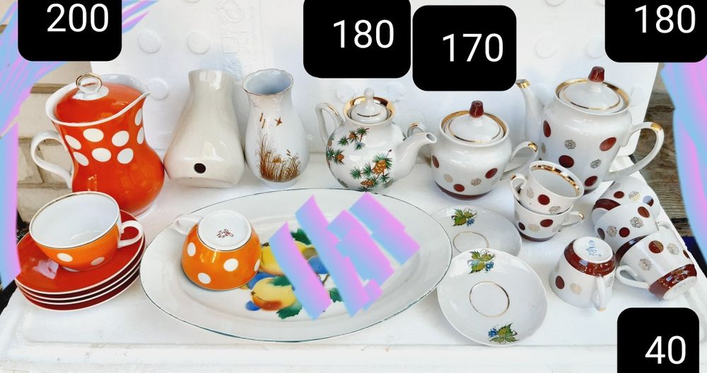 Посуда фарфоровая Хрусталь