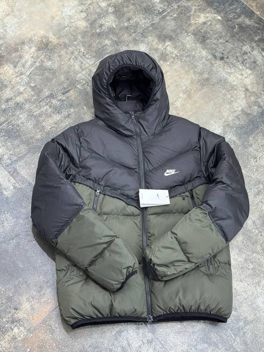 Зимняя Куртка Черная Хаки (С,М,Л,ХЛ,ХХЛ) Пуховик найк шторм фит