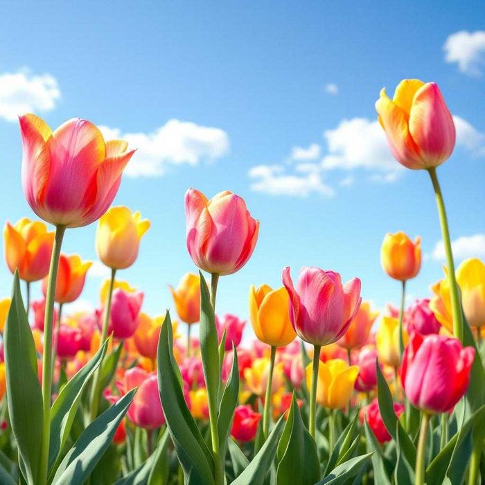TULIPANY Triumph 50 Mix Cebulki TULIPANÓW TULIPAN DUŻE Kwiaty Zestaw