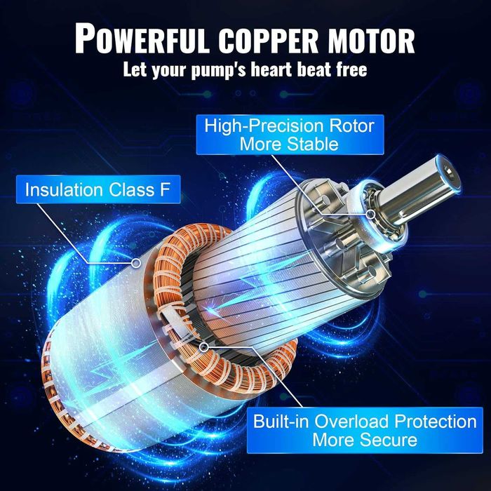 VEVOR Pompa Głębinowa 4" 190L/MIN IP68 Pompa Rurowa Stal Nierdzewna