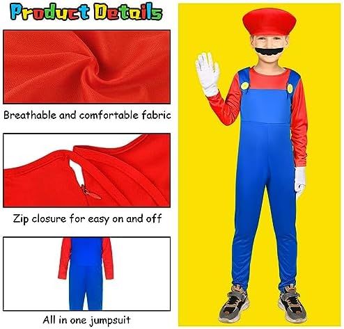 Strój przebranie Mario dla chłopca S 100-110Cm