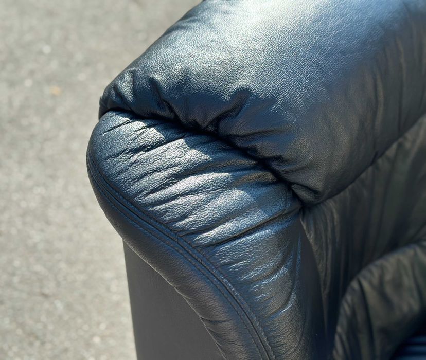 М'яке чорне шкіряне крісло/шкіряне крісло/шкіряні крісла/меблі/дивани