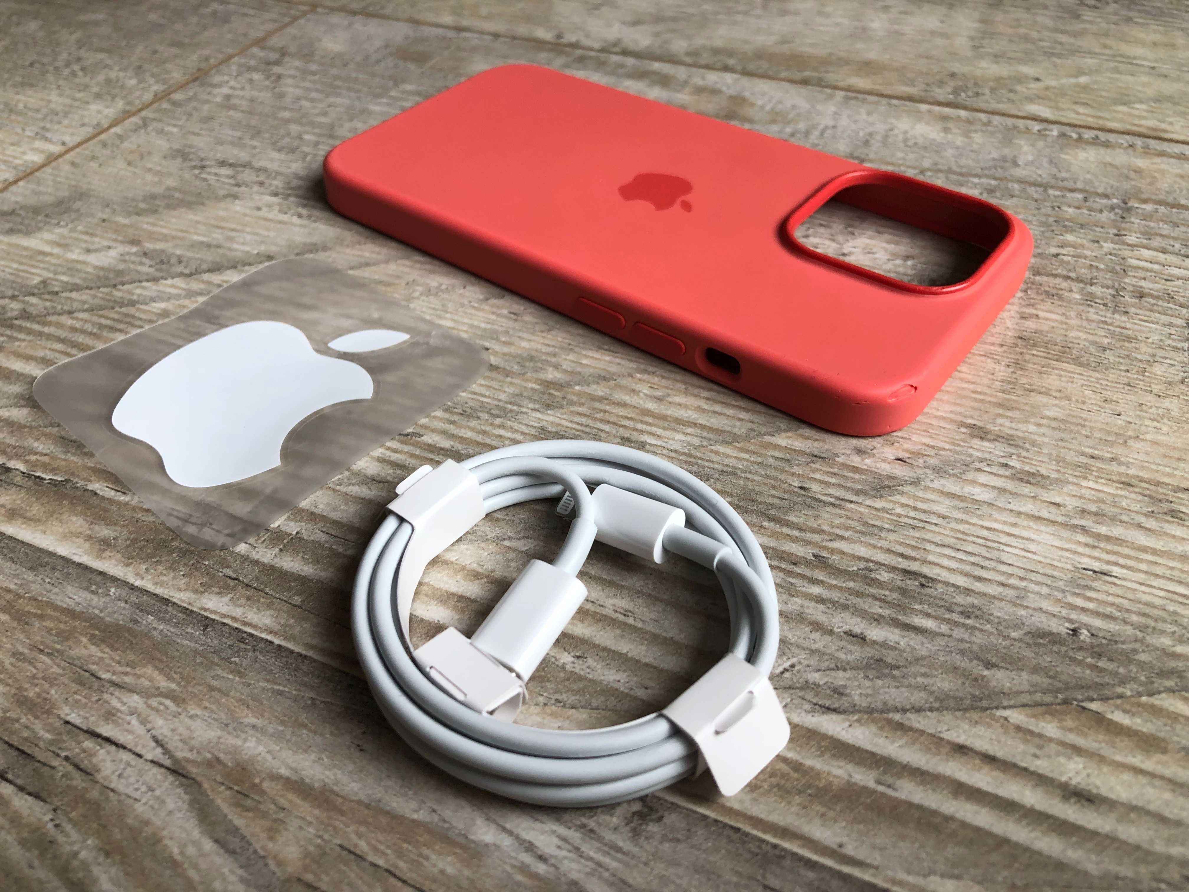 Etui na APPLE iPhone 13 PRO, NOWY kabel lighting usb C + naklejka