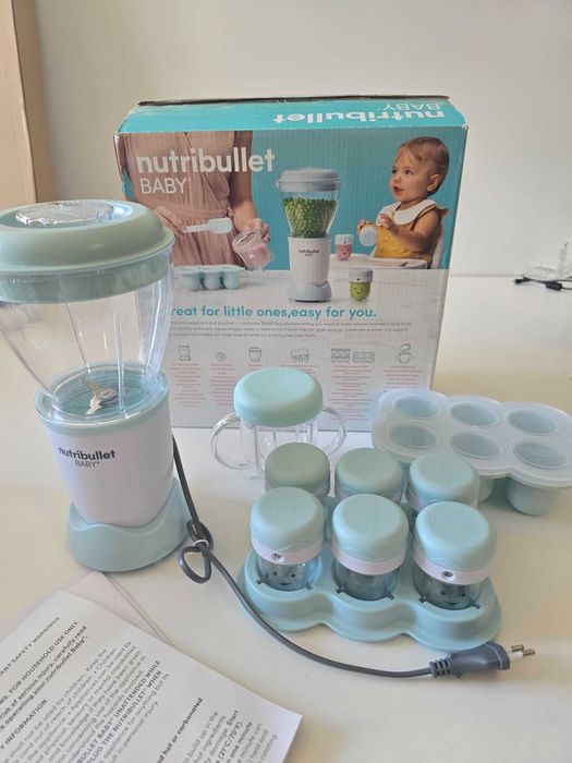 Nutribullet Baby Blender, elektryczny dla małych dzieci, kubki bez BPA
