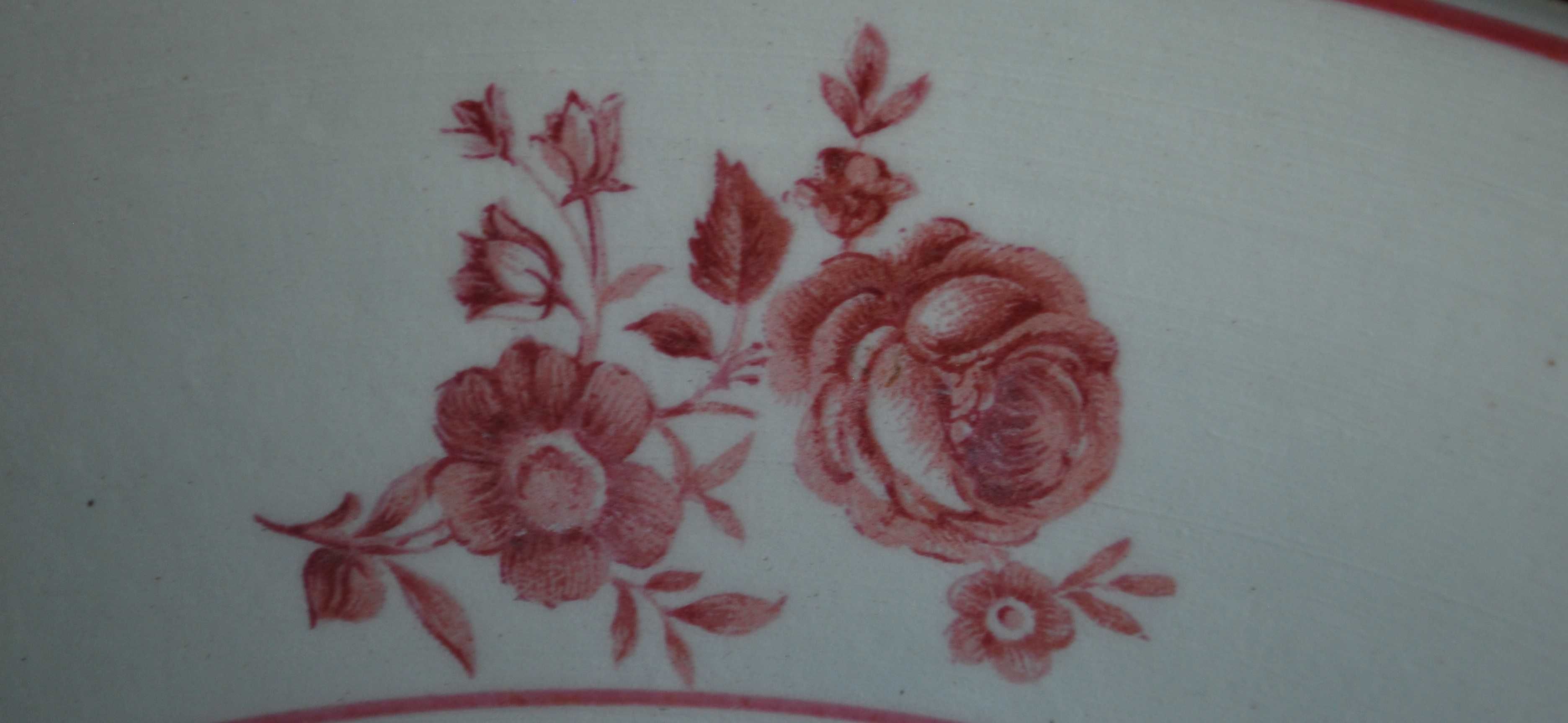 Pratos Antigos Motivo Rosas da Cesol-Ceramica de Souselas