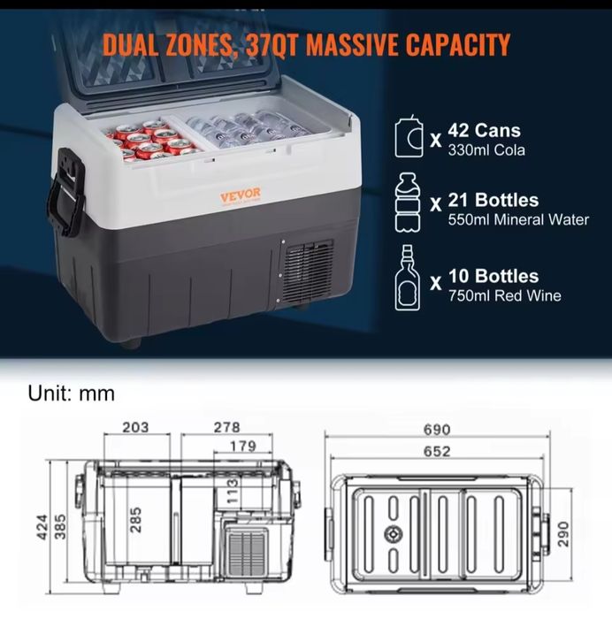 Arca 35L 12v/220v