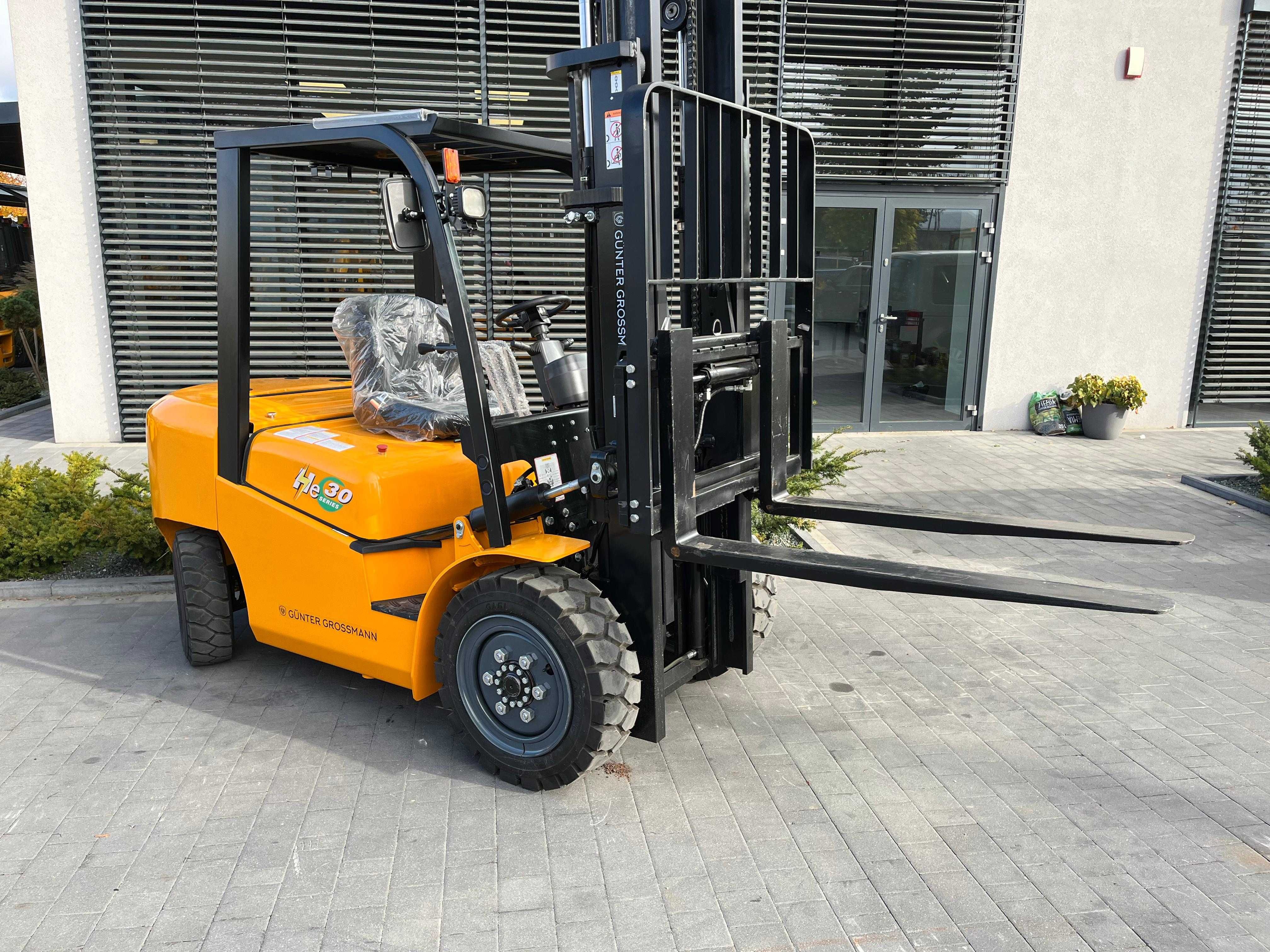 Wózek widłowy Gunter Grossmann 3T Duplex 3,3 m  . Elektryk