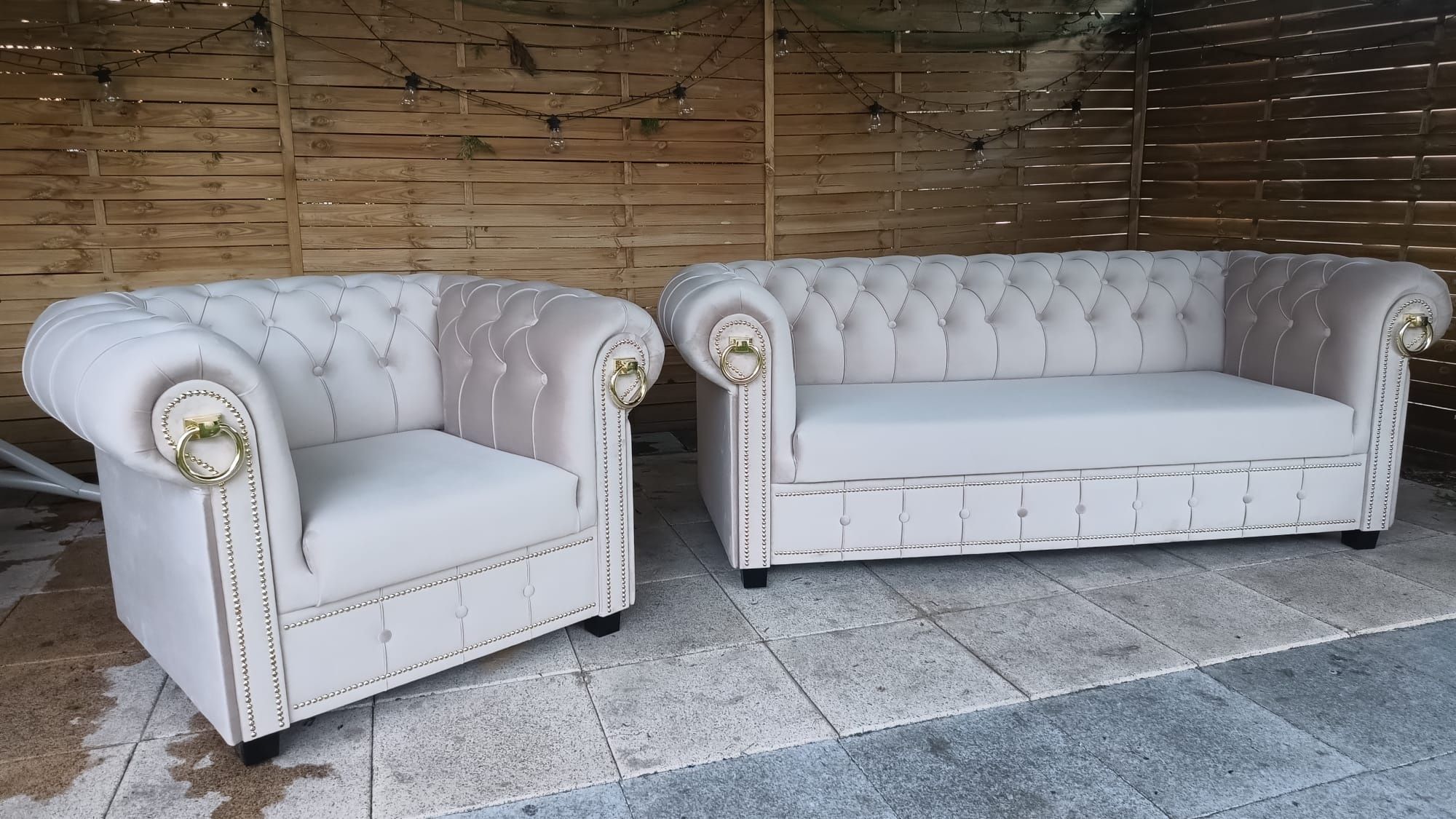Sofa Chesterfield IV III II I. Narożnik.