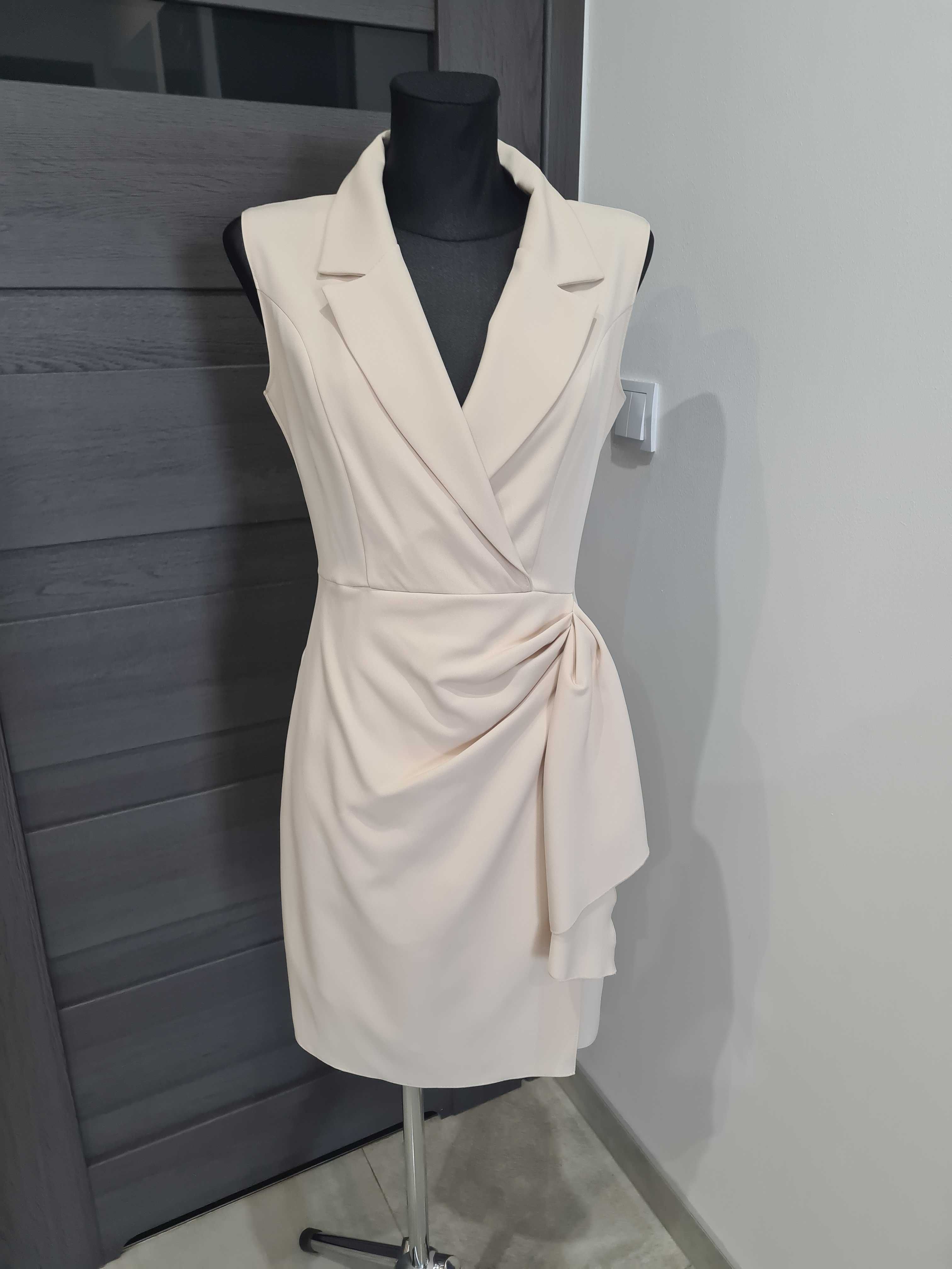 Przepiękna Elegancka sukienka wizytowa, wesele, wyjscie M / L